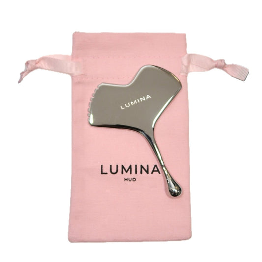 Rustfritt Stål Ginkgo Gua Sha